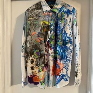 Robert Graham Vibrant Abstract Men's Shirt